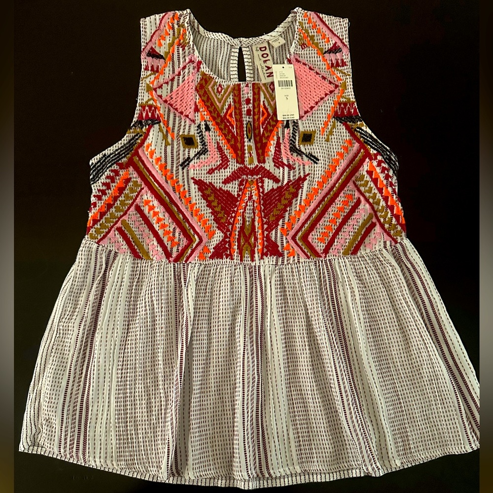Anthropology multi-color patterned blouse. Brand new with tags. Never worn